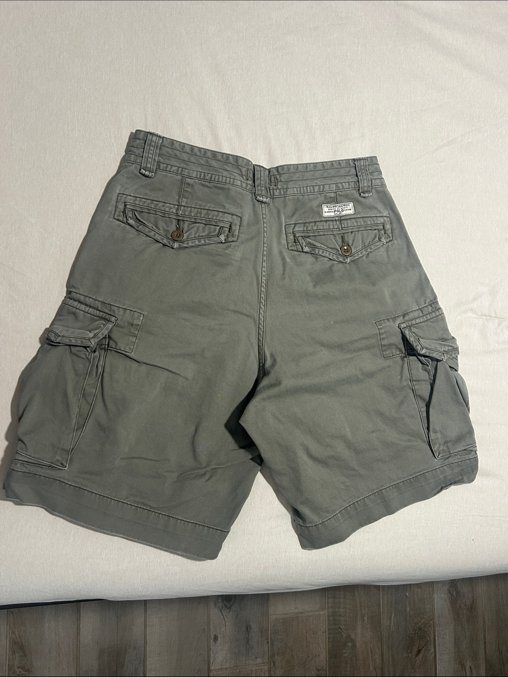 Polo by Ralph Lauren Olive Gray Cargo Shorts - Picture 3 of 3